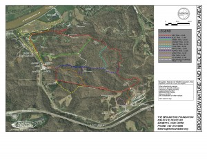Broughton Trail Map 2015.08 Showing New Cross Country Course